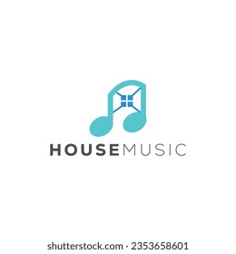 Music House Logo Design Template

