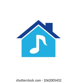 Music House Logo Icon Design