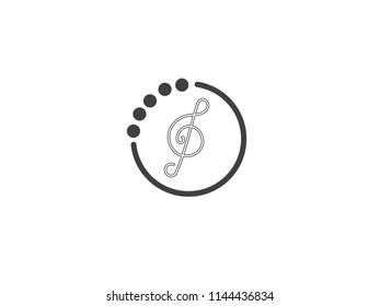 Music icon for app, web and mobile app