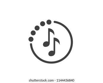 Music icon for app, web and mobile app