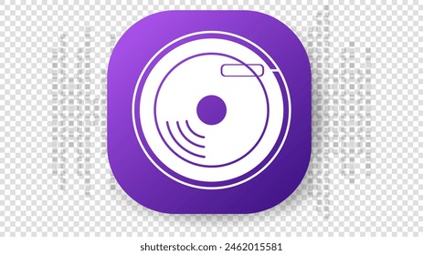 Music icon application isolated on a transparent background , illustration Vector EPS 10