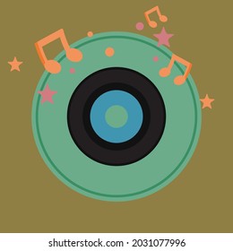 Music icon background vector illustration