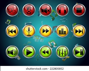 music icon button