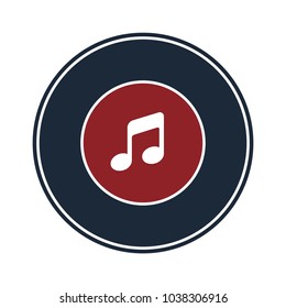 Music icon in circle