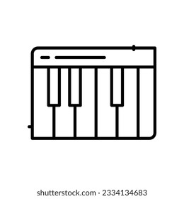 Diseño de iconos musicales en estilo Cinco con estilo Editable Stroke. Línea, Sólido, Línea plana, Color de tono Duo y Línea de degradado de color. Adecuado para diseño de páginas Web, aplicaciones móviles, UI, UX y GUI.