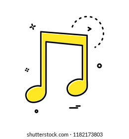 Music icon design vector