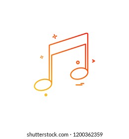 Music icon design vector 