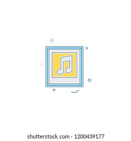 Music icon design vector