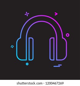 Music icon design vector