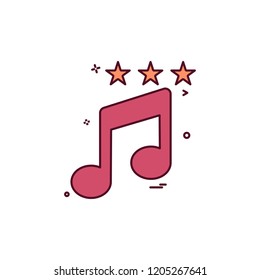 Music icon design vector 