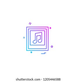 Music icon design vector