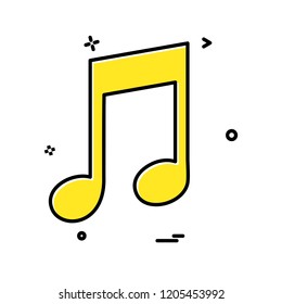Music icon design vector