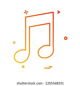 Music icon design vector