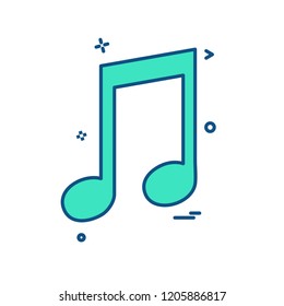 Music icon design vector