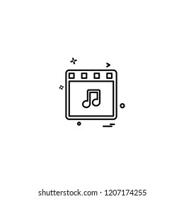 Music icon design vector 