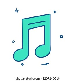 Music icon design vector