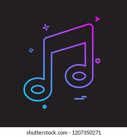 Music icon design vector