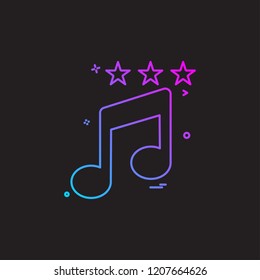 Music icon design vector 