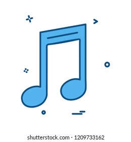 Music icon design vector