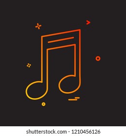 Music icon design vector