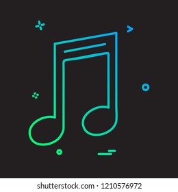 Music icon design vector