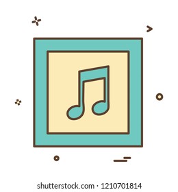 Music icon design vector