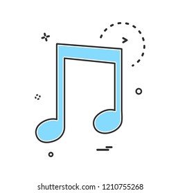 Music icon design vector