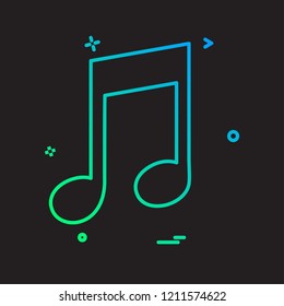 Music icon design vector