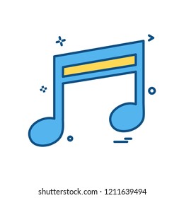 Music icon design vector