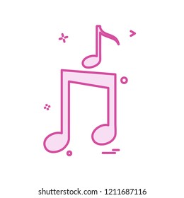 Music icon design vector