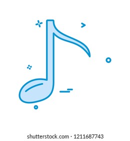 Music icon design vector