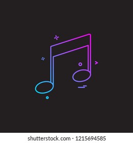 Music icon design vector 