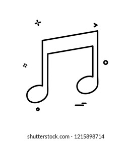Music icon design vector