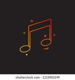 Music icon design vector 