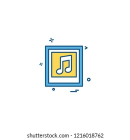 Music icon design vector