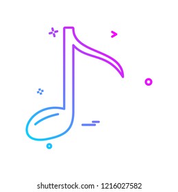Music icon design vector