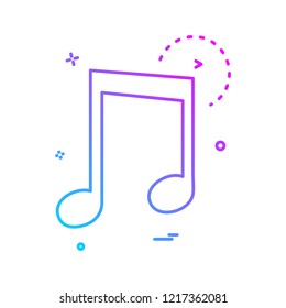 Music icon design vector