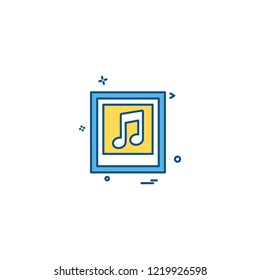 Music icon design vector