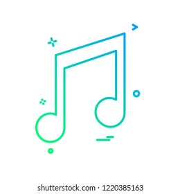 Music icon design vector