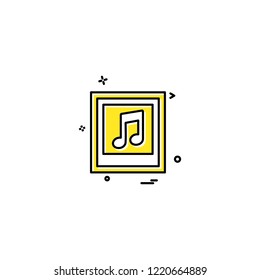 Music icon design vector