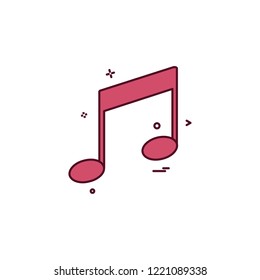 Music icon design vector 