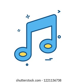 Music icon design vector