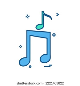 Music icon design vector