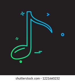 Music icon design vector