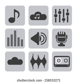 music icon design, vector illustration eps10 graphic 