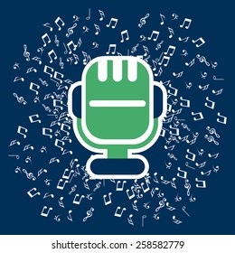 music icon design, vector illustration eps10 graphic 