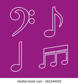 music icon design, vector illustration eps10 graphic 