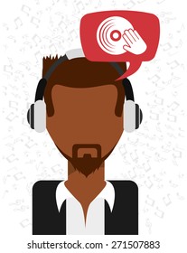 music icon design, vector illustration eps10 graphic 
