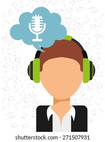 music icon design, vector illustration eps10 graphic 