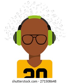 music icon design, vector illustration eps10 graphic 